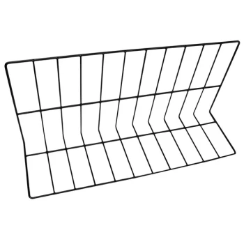 Elite Global Solutions W81224-B 24" x 8" x 12" Black Vinyl Coated Wire Divider