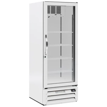 Beverage-Air MMF12HC-1-W-18 MarketMax 24" White Glass Door Merchandiser Freezer with Left-Hinged Door - 11.9 Cu. Ft.