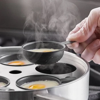 Choice Non-Stick Aluminum Egg Poacher Cup