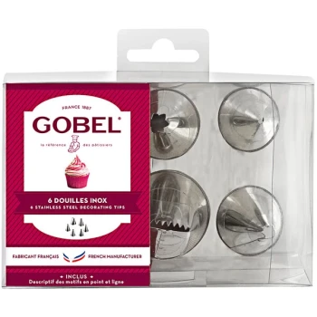 Gobel 6-Piece Stainless Steel Icing Tip Set 888002