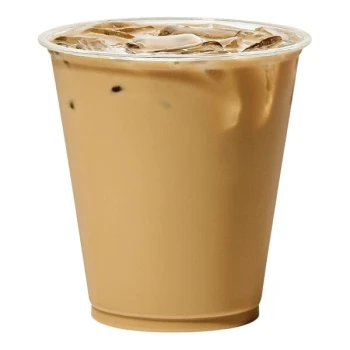 Tossware Natural 12 oz. Customizable Plant-Based PLA Plastic Arena 96 mm Cold Cup - 1,000/Case