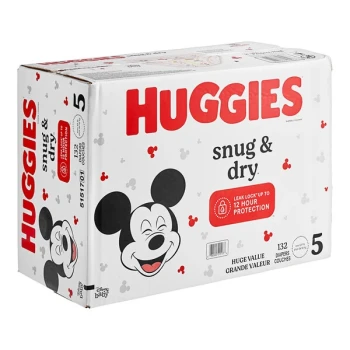 Huggies® Snug & Dry Size 5 Baby Diapers - 132/Case