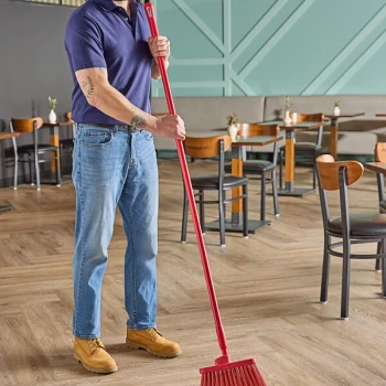 Carlisle Sparta 40225EC05 60" Red Threaded Fiberglass Broom / Squeegee Handle