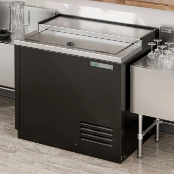 True T-36-GC-HC 36 3/4" Black Glass Froster / Plate Chiller