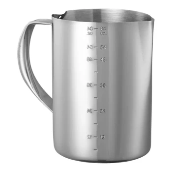 Service Ideas 64.2 oz. Stainless Steel Frothing Pitcher with Measuring Lines FROTH646 - 6/Case
