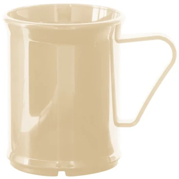 Cambro 96CW133 Camwear® 9.6 oz. Beige Customizable Polycarbonate Mug - 48/Case
