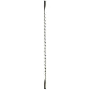 Barfly® M37020BK 13 3/16" Gun Metal Black Finish Stainless Steel Double End Stirrer