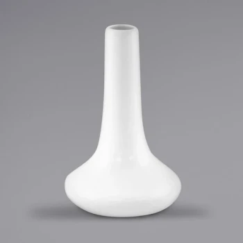 International Tableware Pacific 5 3/8" European White Bud Vase - 48/Case