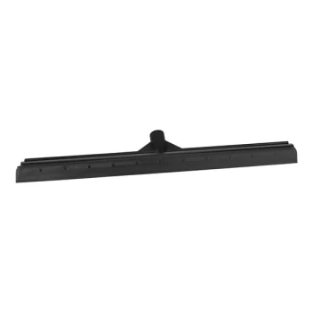 Vikan ColorCore 726019 23 5/8" Black Single Blade Rubber Squeegee