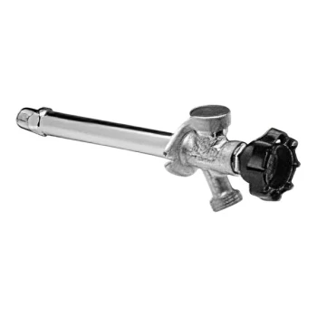 Zurn Elkay 1/2" Polished Chrome Brass Non-Freeze Anti-Siphon Exposed Wall Faucet with 4" Insert Z1345-04