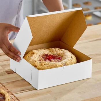 Southern Champion 9" x 9" x 3" White Pie / Bakery Box - 250/Case