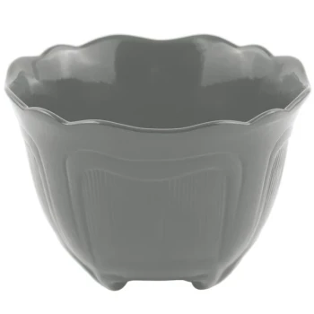 Bon Chef 9060 1.5 Qt. Platinum Gray Sandstone Finish Cast Aluminum Garnish Bowl