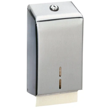 Bobrick B-272 Surface-Mounted Toilet Tissue Cabinet with Satin Finish