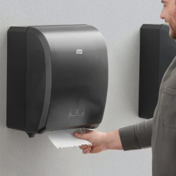 Tork 772828 Black Mechanical Paper Towel Dispenser H80