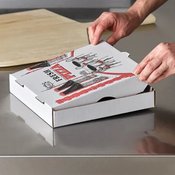 Choice 10" x 10" x 2" White Corrugated Pizza Box Bulk Pack - 50/Bundle