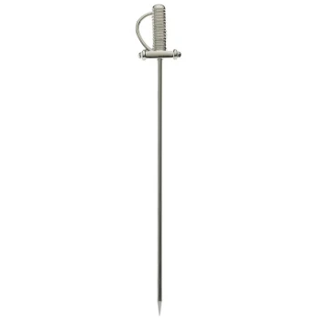 Barfly® M37065 4 5/8" Stainless Steel Sword Top Cocktail Pick - 12/Pack