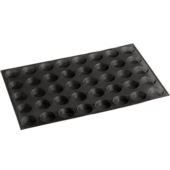 Sasa Demarle Flexipan Air® SF-01066 Silicone 40 Compartment Mini Tartlets Mold - 2 1/4 inch Diameter Cavities