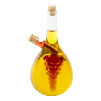 Fox Run 13.5 oz. / 2.7 oz. Grape Glass Oil and Vinegar Cruet