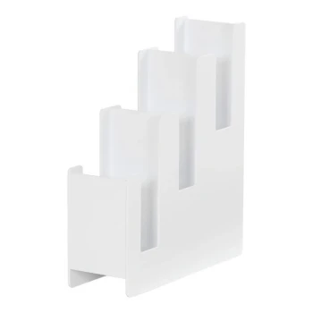 Cal-Mil Classic White Plastic 3-Tier Cup / Lid Organizer 23187-15