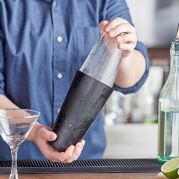Acopa 28 oz. Matte Black Full Size Cocktail Shaker Tin