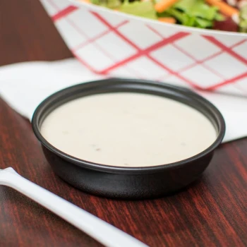 Solo SCCDSS2 2.5 oz. Black Wide Sauce / Portion Cup - 2,500/Case