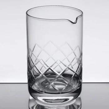American Metalcraft MGD20 20 oz. Diamond Cut Cocktail Stirring / Mixing Glass