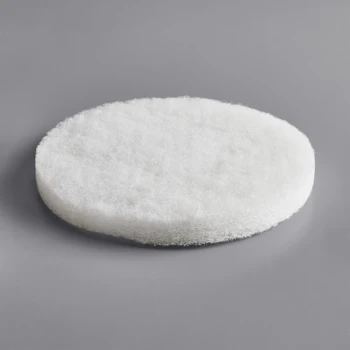 MotorScrubber MS1066 Essentials 7 13/16" White Buffing Pad - 10/Pack