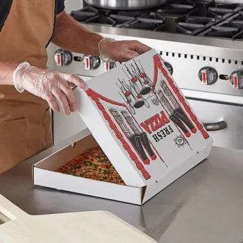 Choice 17" x 12" White Corrugated Pizza Box Bulk Pack - 50/Bundle