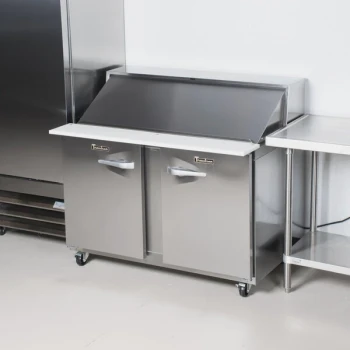 Traulsen UPT4818-LR 48" 1 Left Hinged 1 Right Hinged Door Refrigerated Sandwich Prep Table