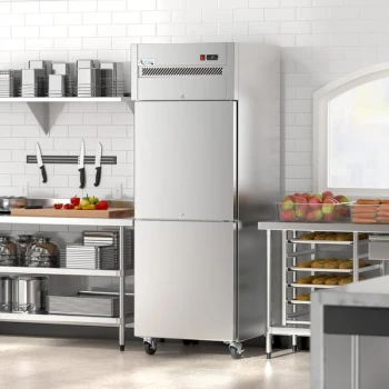 Avantco Z1-F-AWMS 29" VersaHub WiFi-Enabled Solid Half Door Stainless Steel Reach-In Freezer