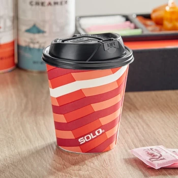 Solo Heat Wave 12 oz. Paper Hot Cup with Lid - 132/Case