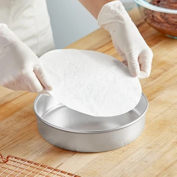 Baker's Lane 8" Round Dry Wax Pan Liner - 1,000/Case