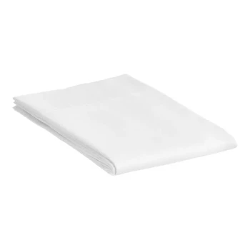 1888 Mills Oasis T-300 36" x 21" Queen White Size 100% Ring-Spun Combed Cotton Pillowcase - Sample