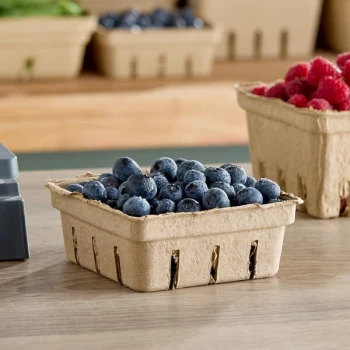 Choice 0.5 Pint Pulp Produce Basket - 500/Case