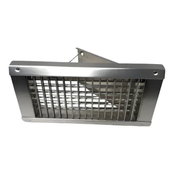 American Louver Company 18" x 8" Aluminum Spiral Duct Grille for 22" and Larger Ducts SP-18X8-M