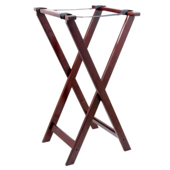 TableCraft 21 Mahogany Tray Stand - 32"