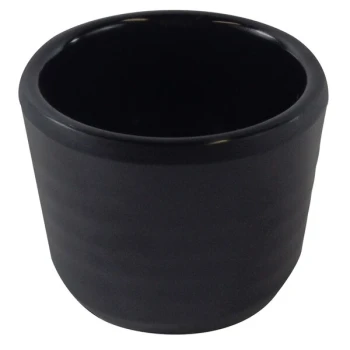 Elite Global Solutions JW275 Zen 4 oz. Black Round Melamine Sauce Cup - 6/Case
