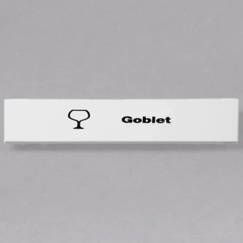 Cambro CECGO6000 Camrack Goblet Extender ID Clip - 6/Pack
