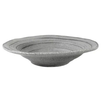 Elite Global Solutions DB11ST-GSD Della Terra Melamine Stoneware 22 oz. Granite Stone Design Irregular Round Bowl - 6/Case