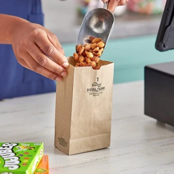 Duro 1 lb. Natural Kraft Paper Bag - 500/Bundle