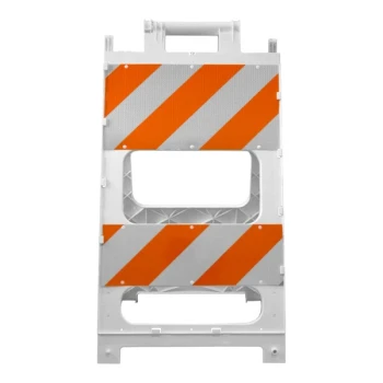 Cortina PLASTX FF 24 1/2" x 47" Type II Engineer-Grade Reflective Barricade 97-01-502