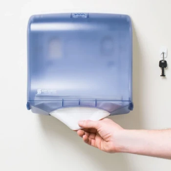San Jamar T1755TBL Ultrafold Fusion C-Fold / Multi-Fold Towel Dispenser - Arctic Blue