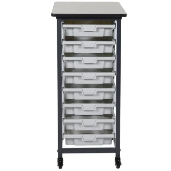 Luxor MBS-SR-8S Mobile Bin Storage Unit - 8 Small Bin Capacity