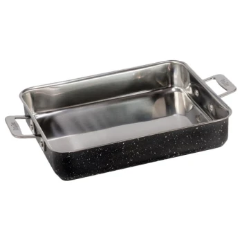 Bon Chef 60013CLDGALAXY Cucina 3 Qt. Galaxy Stainless Steel Roasting Pan - 11 5/8" x 9 3/8" x 2 3/8"