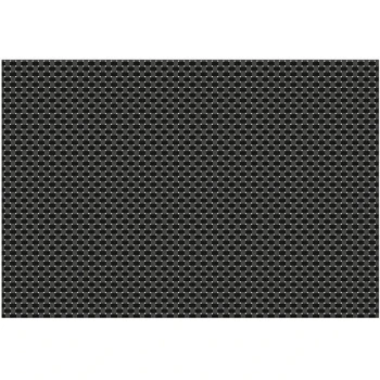 RITZ® 64801 19" x 13" Charcoal PVC Coated Placemat - 12/Pack