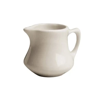 Hall China from Steelite International HL1930AWHA Ivory (American White) 2.5 oz. Empire Creamer - 72/Case