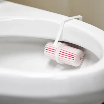 Lavex Strawberry Scent Toilet Rim Cage - 12/Pack