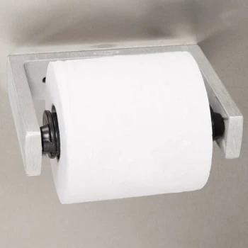 Bobrick B-273 ClassicSeries Single Roll Toilet Tissue Dispenser with Controlled Delivery and Satin Finish