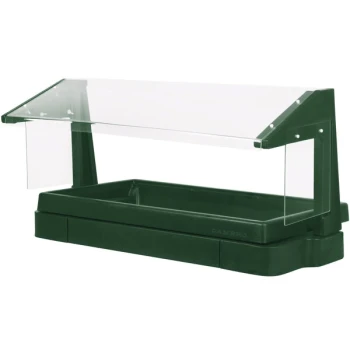 Cambro BBR480519 48" x 24" x 25" Green Buffet / Salad Bar with Sneeze Guard