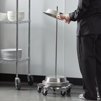 American Metalcraft SCRACK5 20" x 40" Aluminum Plate Cover Cart